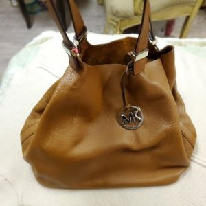 Brown Leather Michael Kors Shoulder Bag